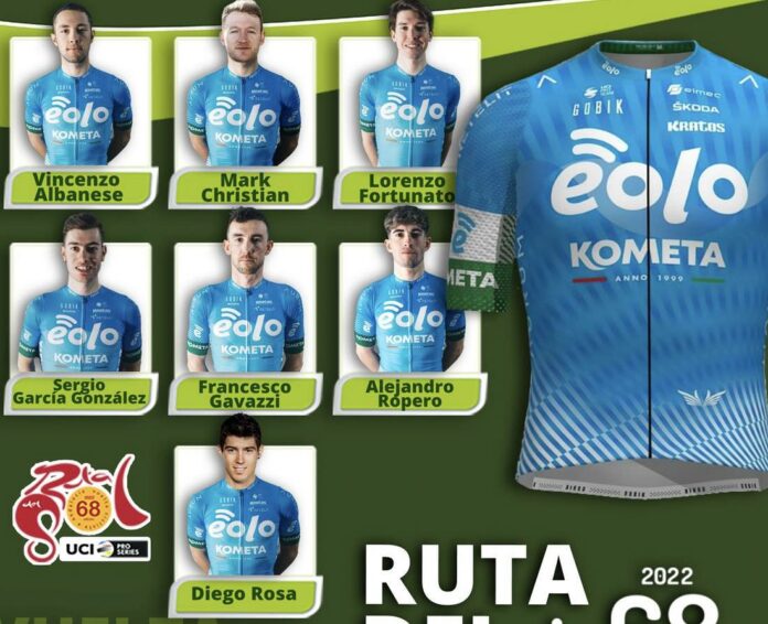 La compo EOLO-Kometa sur le Tour d'Andalousie 2022