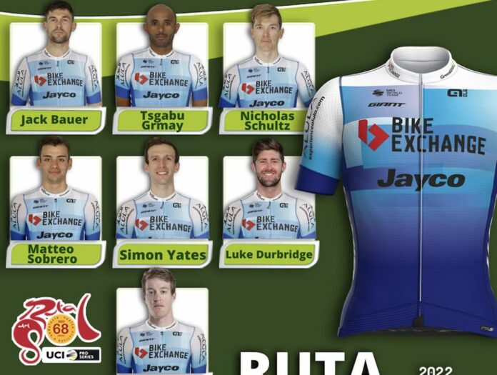 Composition de l'équipe Team BikeExchange - Jayco sur le Tour d'Andalousie 2022