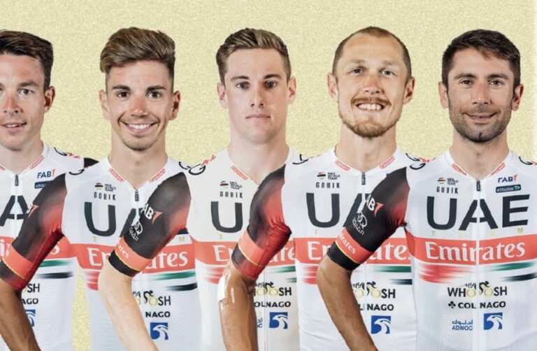 UAE Team Emirates avec Trentin et Ulissi sur le GP La Marseillaise 2022