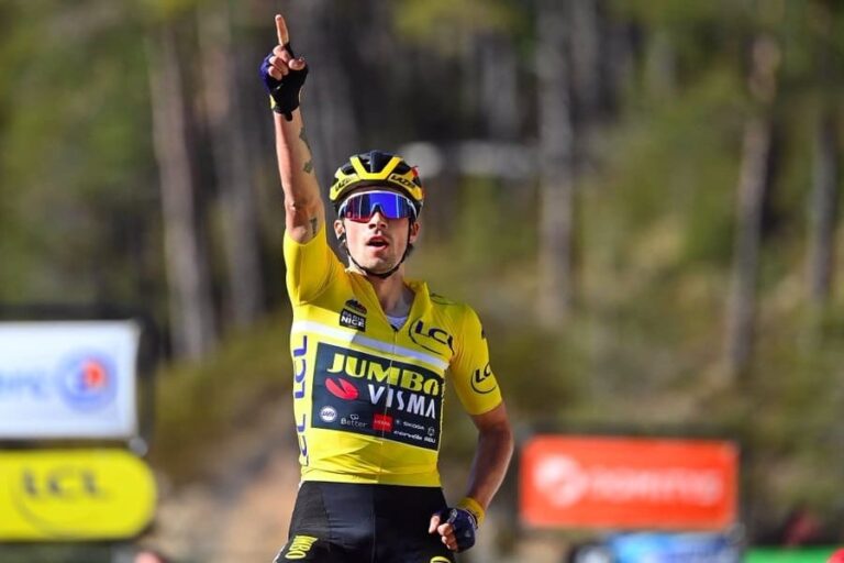 Primoz Roglic au départ de Paris-Nice 2022