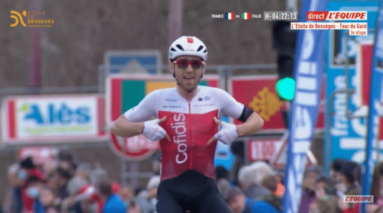 Benjamin Thomas remporte la 3e étape de l’ Etoile de Bessèges 2022
