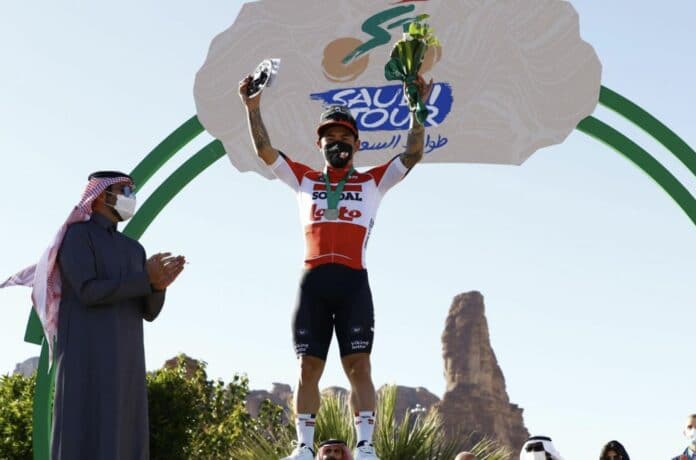 Caleb Ewan remporte au sprint la 1ère étape du Saudi Tour 2022