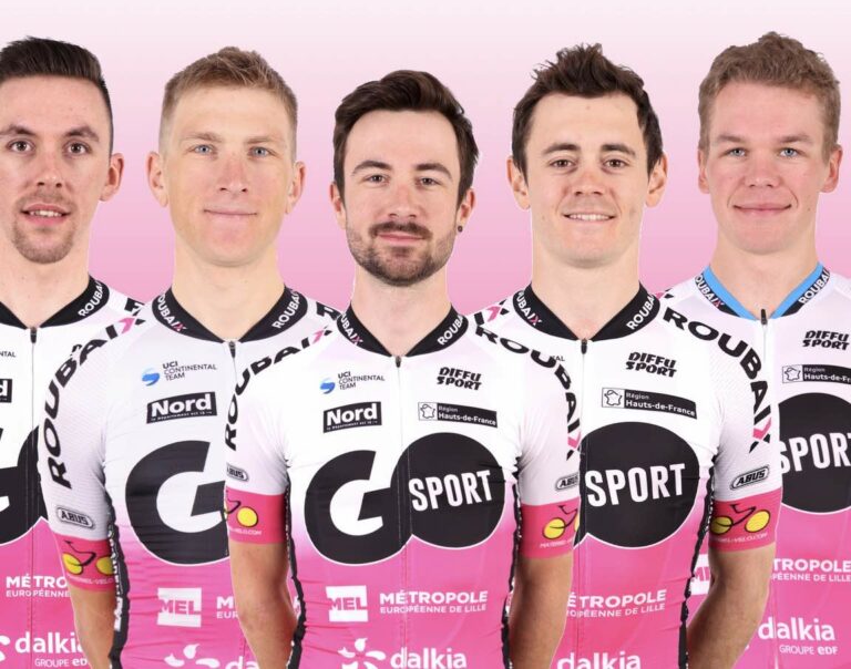 L’effectif GP Sport – Roubaix Lille Métropole sur l’ Etoile de Bessèges 2022