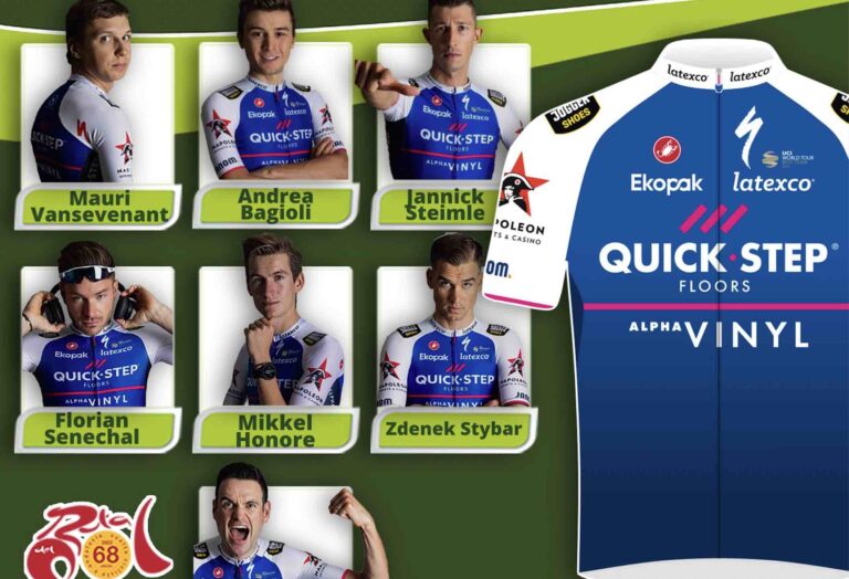 La compo Quick-Step Alpha Vinyl sur le Tour d’Andalousie 2022
