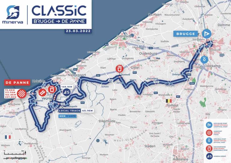 Bruges-La Panne 2022 : Le parcours en détail et les favoris