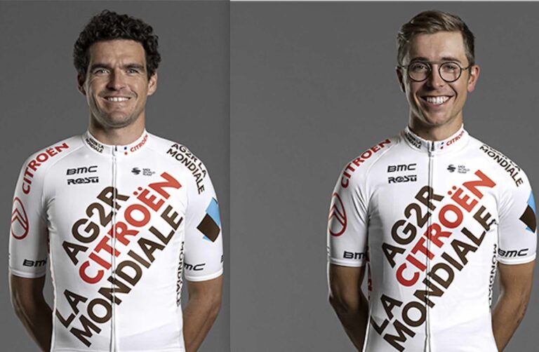 Greg Van Avermaet et Benoit Cosnefroy co-leaders de l’Ag2r Citroën sur les Strade Bianche 2022