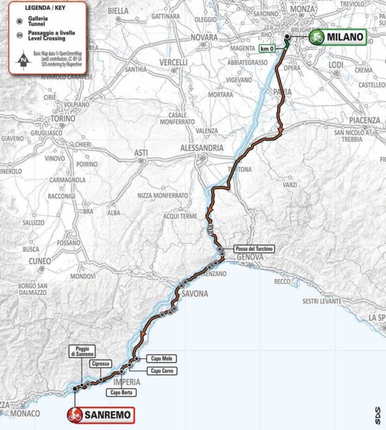 Milan-Sanremo : Le parcours en détail et les favoris