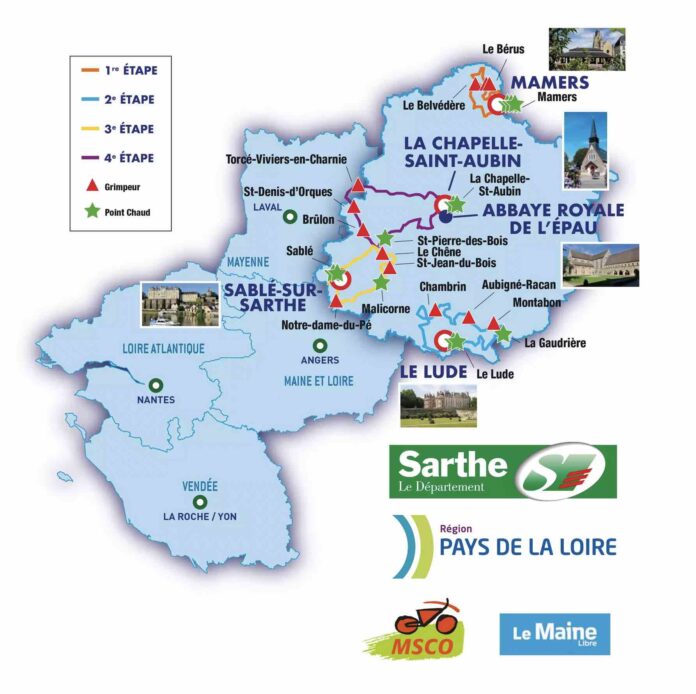 Circuit de la Sarthe 2022 parcours engagés horaires dates diffusion TV