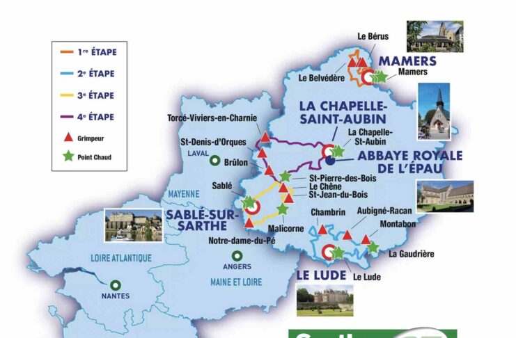 Circuit de la Sarthe 2022 parcours engagés horaires dates diffusion TV