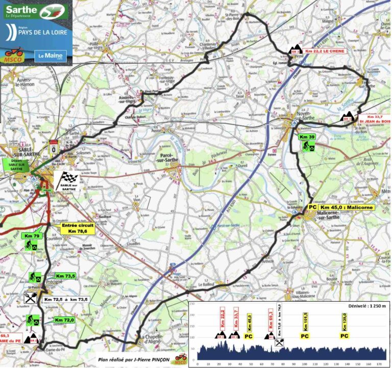Circuit de la Sarthe – Pays de la Loire 2022 – Présentation de la 3e étape