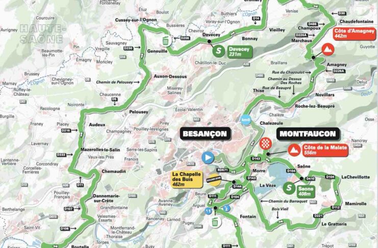 Parcours et favoris Classic Grand Besançon Doubs 2022