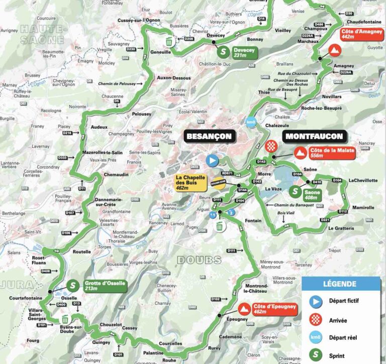 Classic Grand Besançon Doubs 2022 – Le parcours complet et les favoris