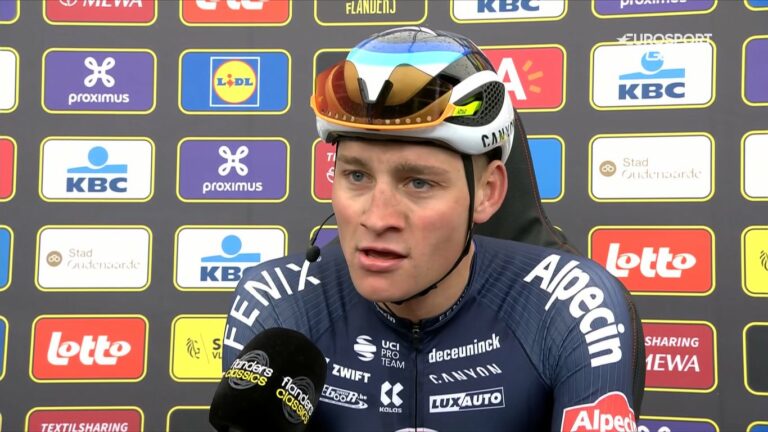 Mathieu van der Poel : « J’en ai rêvé de celle-là » pour son 2e succès au Tour des Flandres