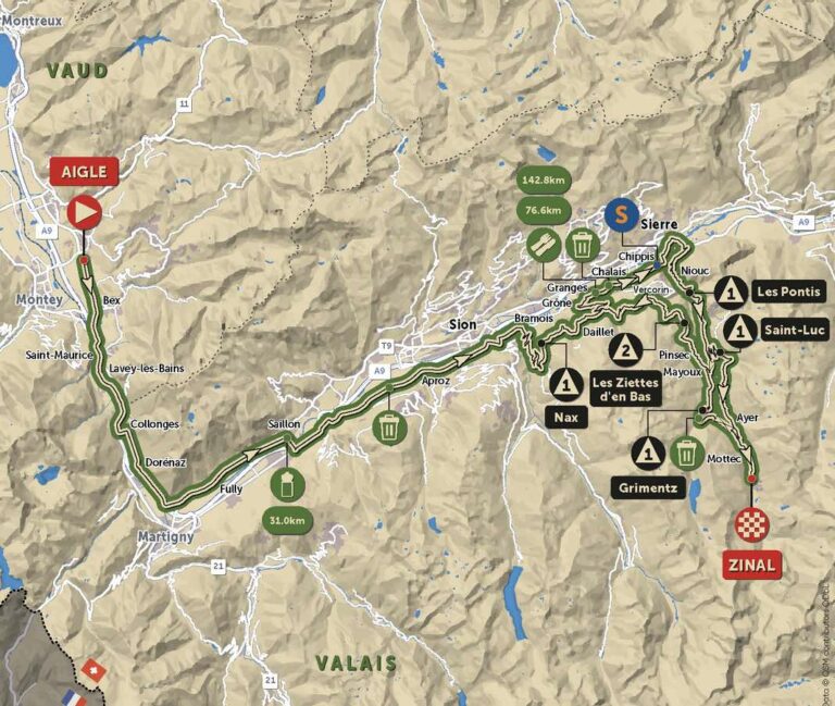 Tour de Romandie : Présentation de la 4e étape (Aigle / Zinal)