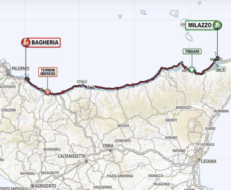Tour de Sicile 2022 : Tout savoir de la 1ère étape