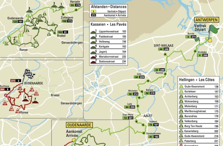 Tour des Flandres 2022 parcours profil pavés monts et date