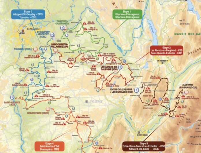 Parcours complet Alpes Isère Tour 2022