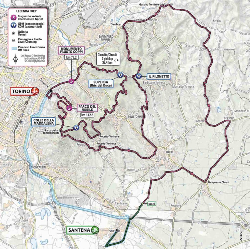 Parcours de la 14e étape du Giro 2022
