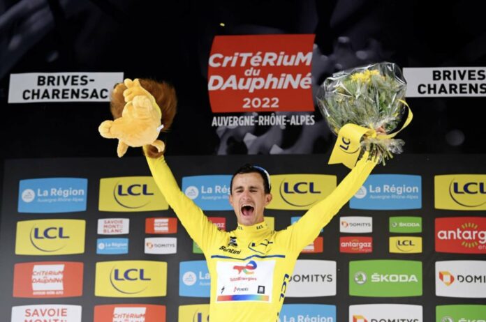 Alexis Vuillermoz nouveau maillot jaune du Critérium du Dauphiné 2022