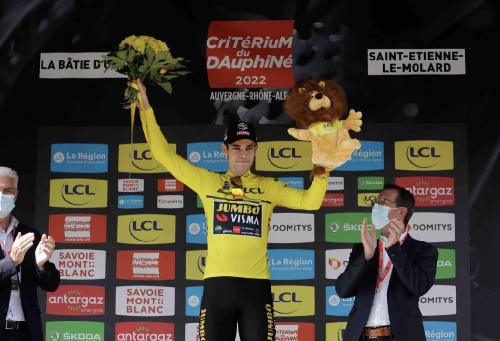 Critérium du Dauphiné 2022 Classement général après la 4e étape