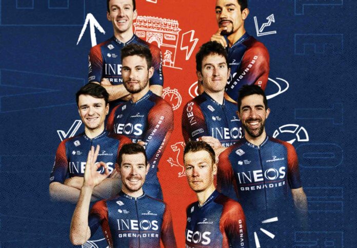 La composition INEOS-Grenadiers au départ du Tour de France 2022