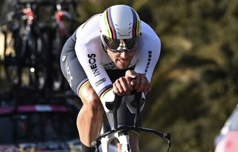 Filippo Ganna, nouveau champion d’Italie du chrono 2022