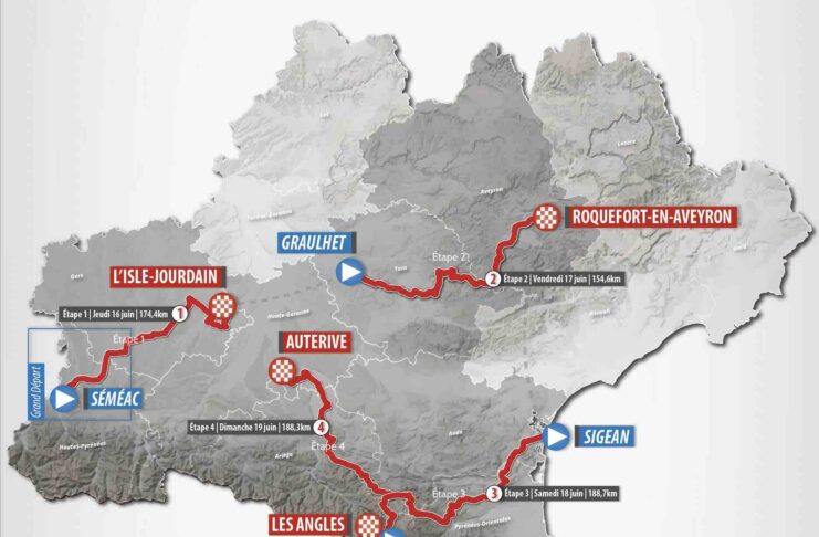 Le parcours complet de La Route d'Occitanie 2022