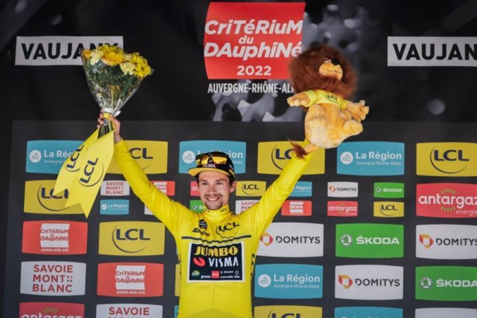 Primoz Roglic sera en jaune sur al dernière étape du Critérium du Dauphiné 2022