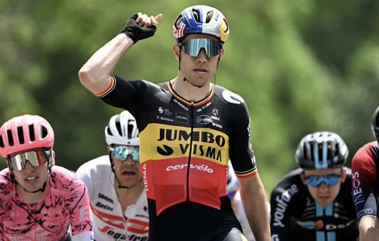 Wout van Aert remporte la 1ère étape du Critérium du Dauphiné 2022