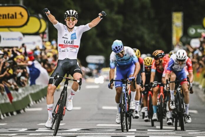 Tadej Pogacar dominateur dans le final de la 6e étape du Tour de France 2022