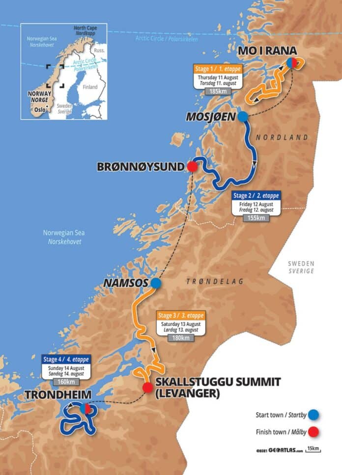Parcours Arctic Race of Norway 2022