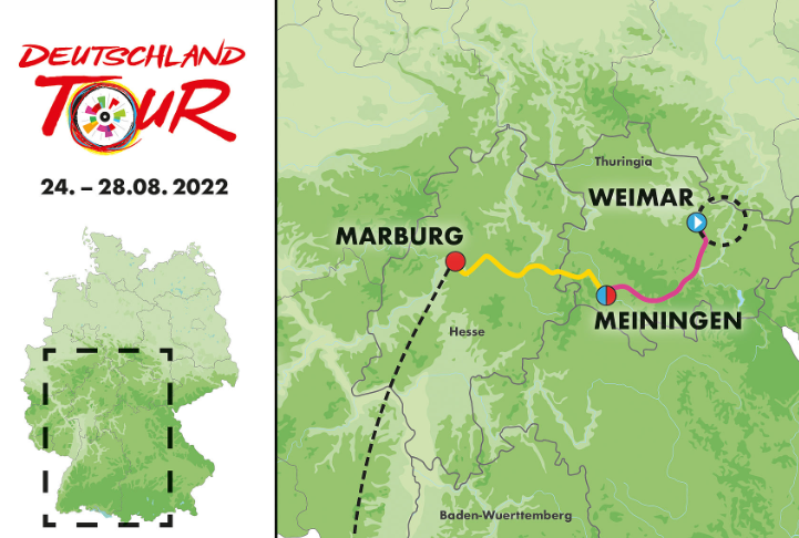 Le parcours complet du Tour d'Allemagne 2022