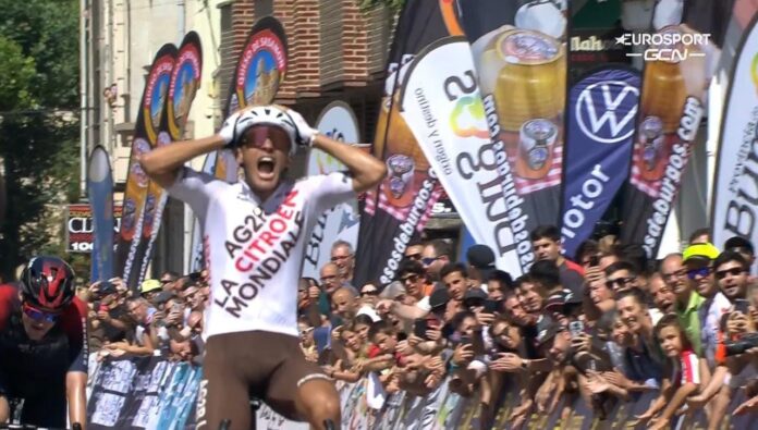 Bastien Tronchon remporte 3e étape Tour Burgos 2022