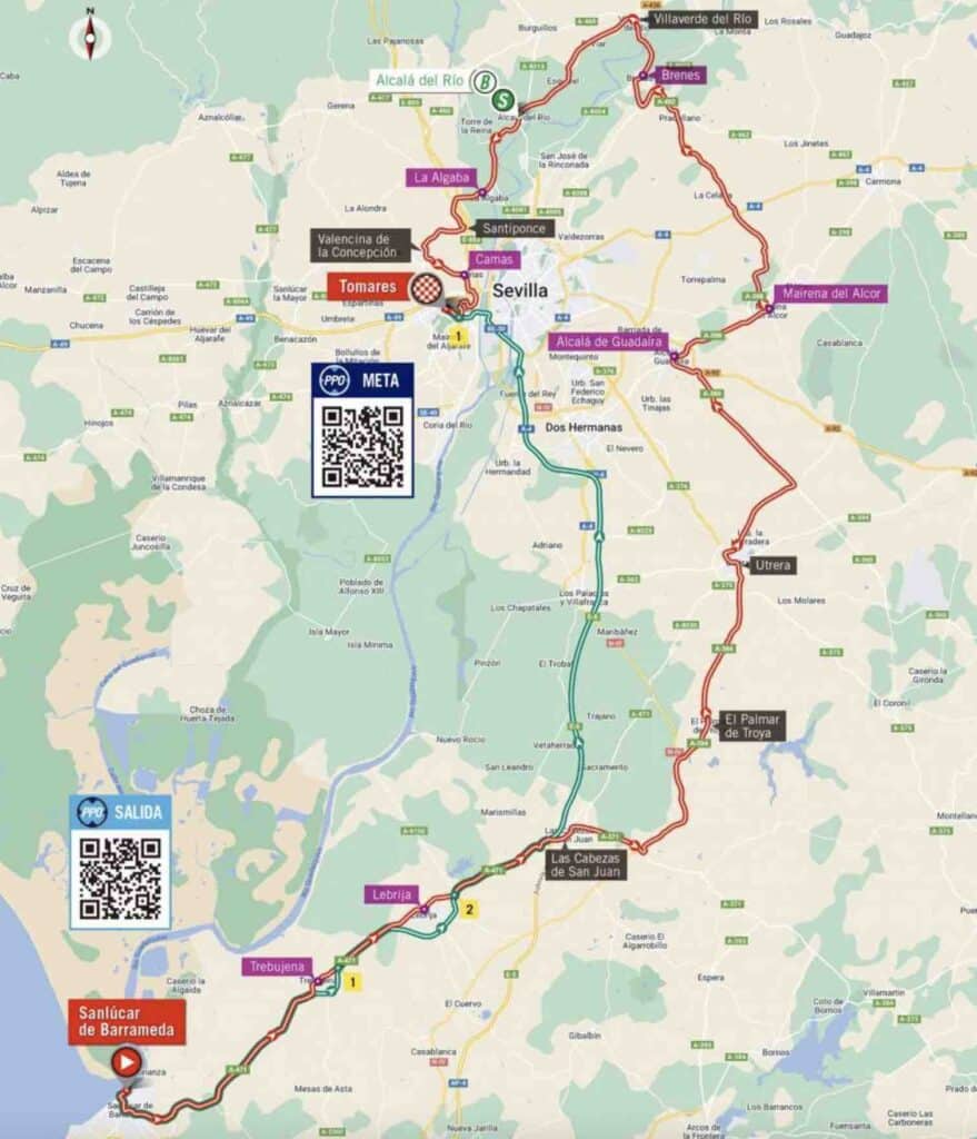 Carte parcours étape 16 Vuelta 2022