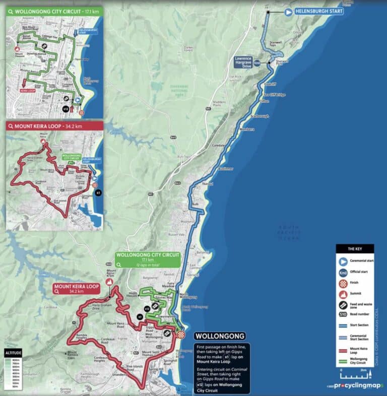 Championnat du monde cyclisme 2022 : Parcours et profil