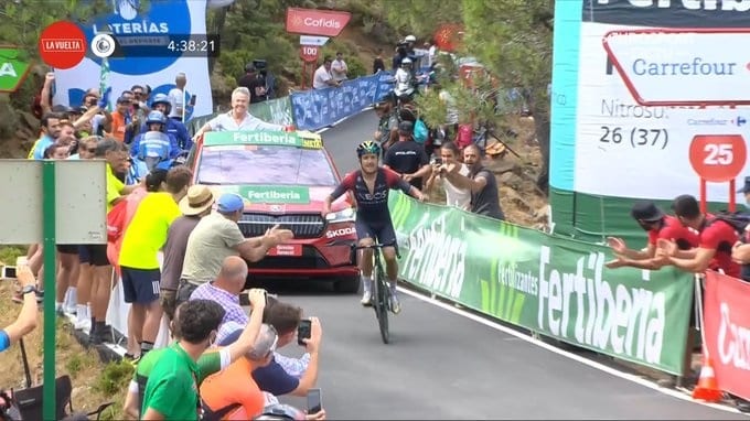 Richard Carapaz vainqueur de la 12e étape de la Vuelta 2022