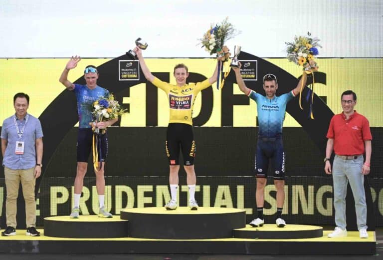 Critérium de Singapour : Victoire de Vingegaard devant Froome et Nibali