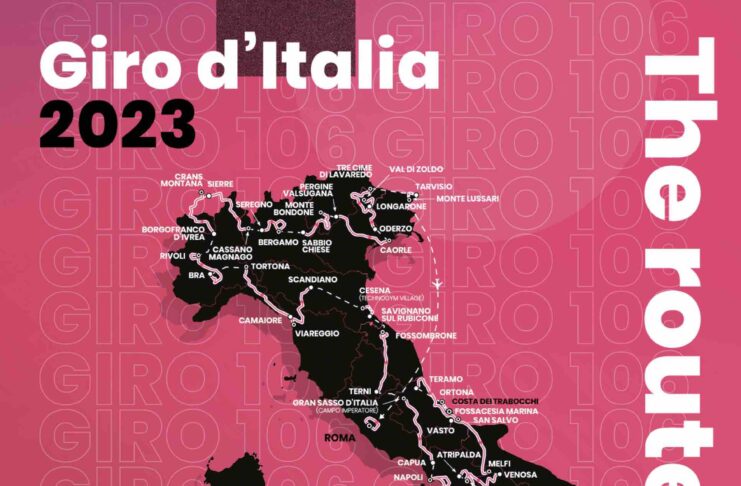 Tour d'Italie la carte du parcours 2023