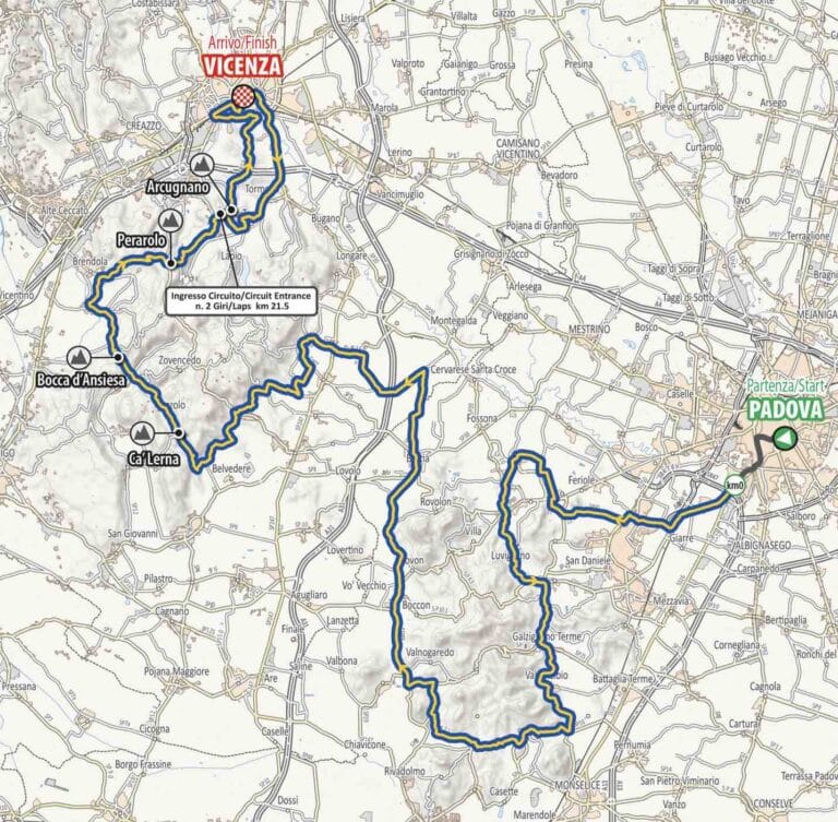 Tour de Vénétie 2022 : Parcours et profil