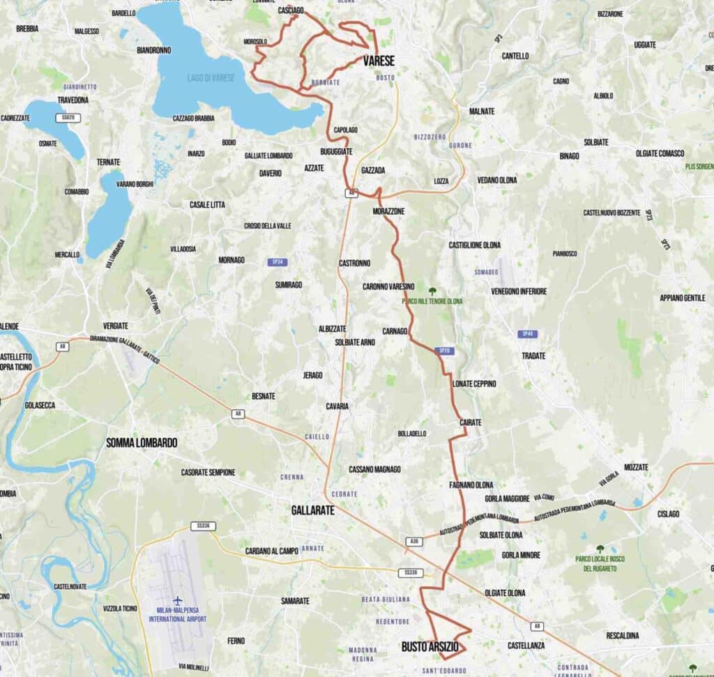 Trois Vallées Varésines 2022 carte du parcours complet