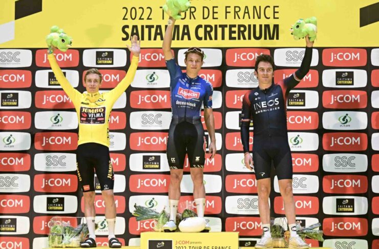 Critérium de Saitama victoire de Philipsen devant Vingegaard et Thomas
