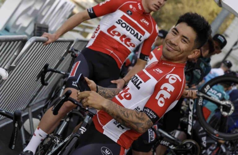Caleb Ewan (Australie) présent au départ du Tour Down Under 2023