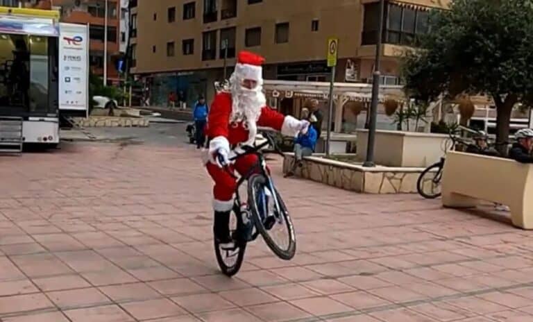 Peter Sagan déguisé en Père Noël