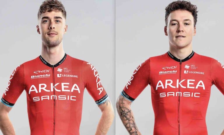 Arkéa Samsic avec Elie Gesbert et  Hugo Hofstetter au Tour Down Under