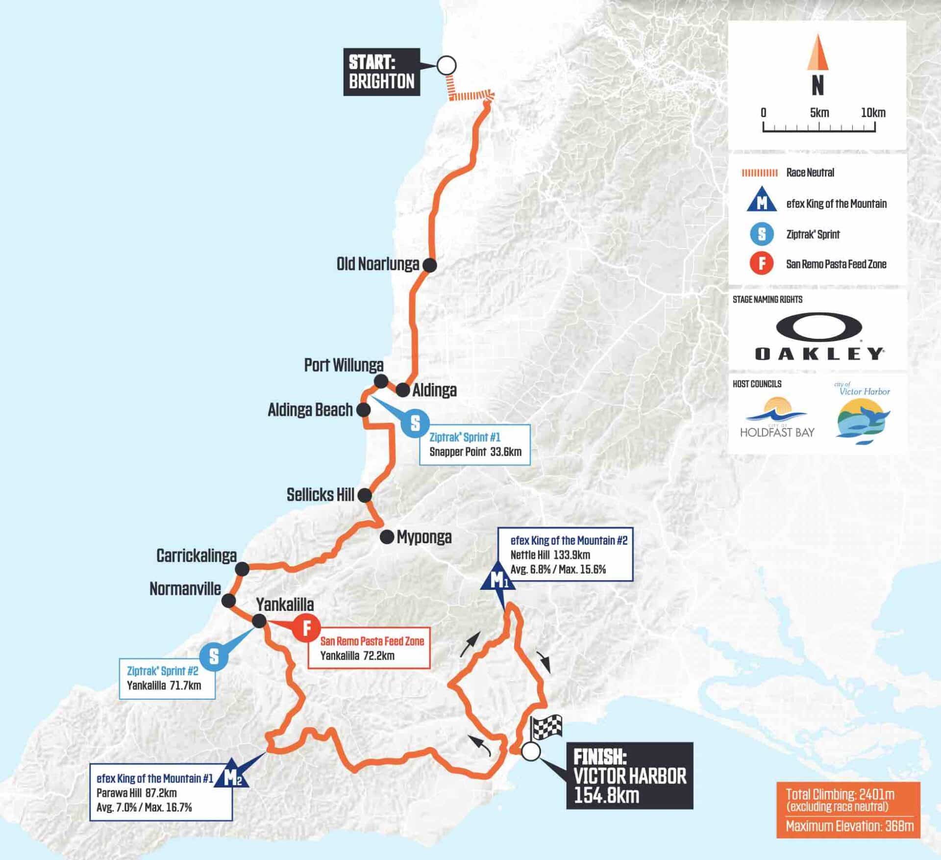 map of tour down under 2023