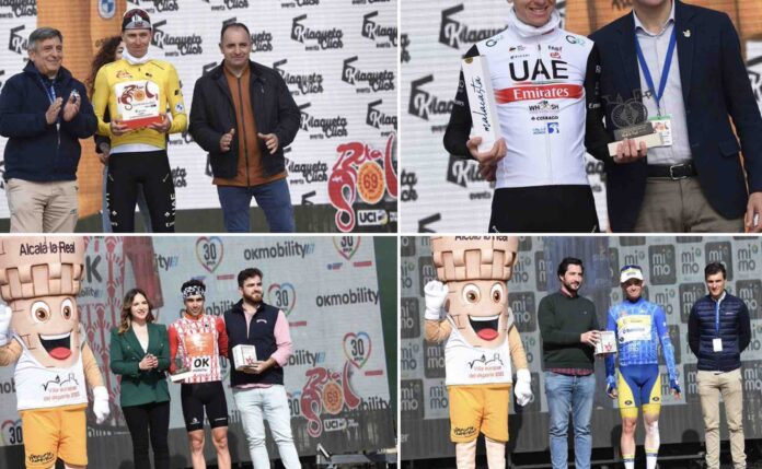 Tour d'Andalousie 2023 classements distinctifs après la 2e étape