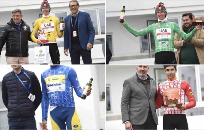 Tour d'Andalousie 2023 classements distinctifs après la 3e étape