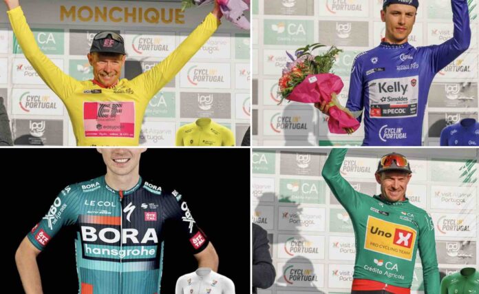 Tour de l'Algarve 2023 classements distinctifs après la 2e étape