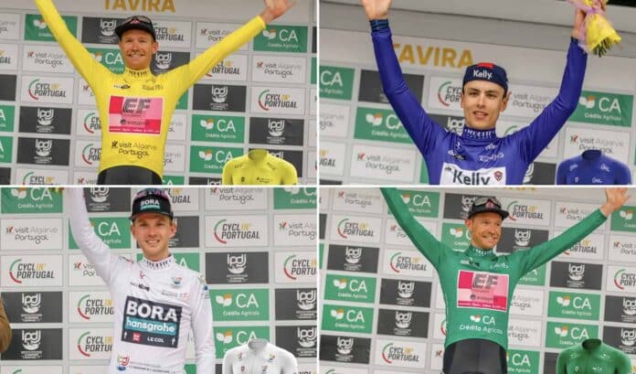 Tour de l'Algarve 2023 classements distinctifs après la 3e étape