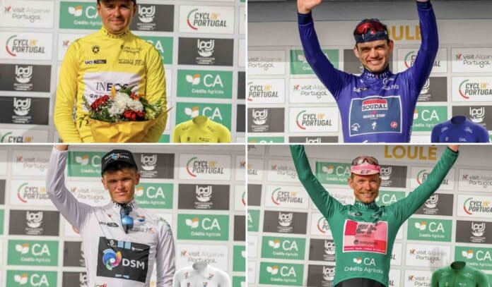 Tour de l'Algarve 2023 classements distinctifs après la 4e étape